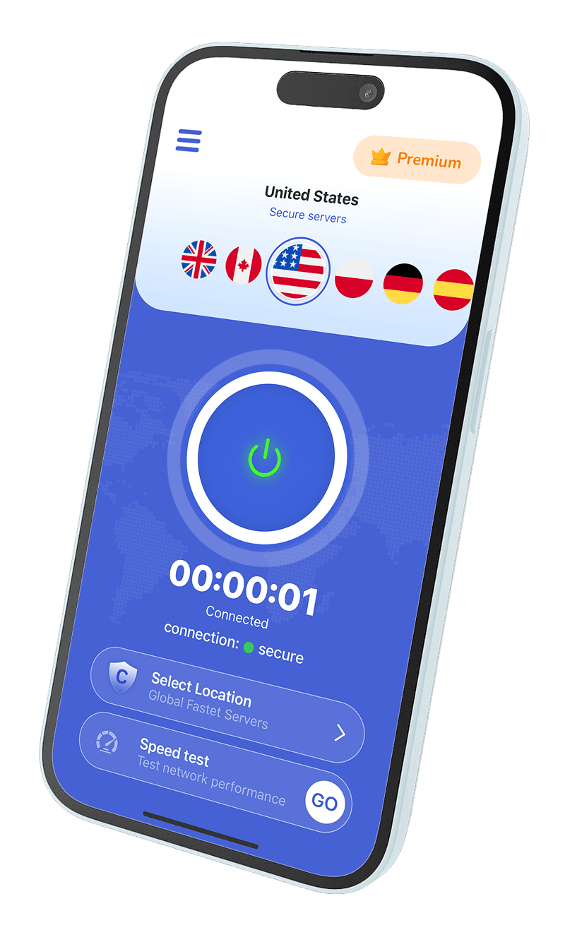 CoreDefence VPN app preview